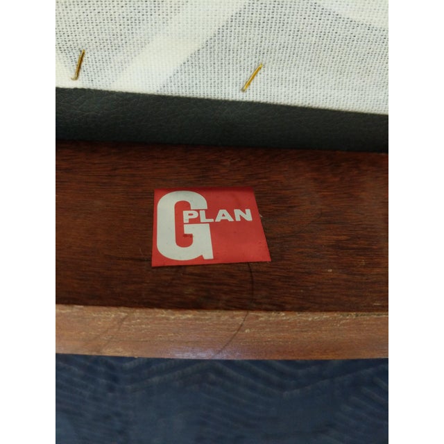 Brown Set of 4 Vintage Mid Century Modern Dining Chairs by G Plan For Sale - Image 8 of 9