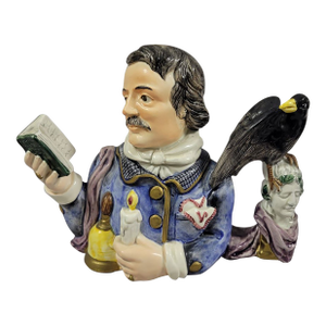 Fitz and Floyd Edgar Allen Poe Raven Teapot