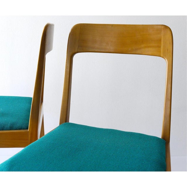 Mid-Century Walnut Dining Chairs attributed to Carl Auböck, Vienna, Austria, 1950s, Set of 4 For Sale - Image 18 of 18