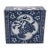 Chinese Mid 20th Century Blue and White Fu Lion Headrest For Sale - Image 3 of 6