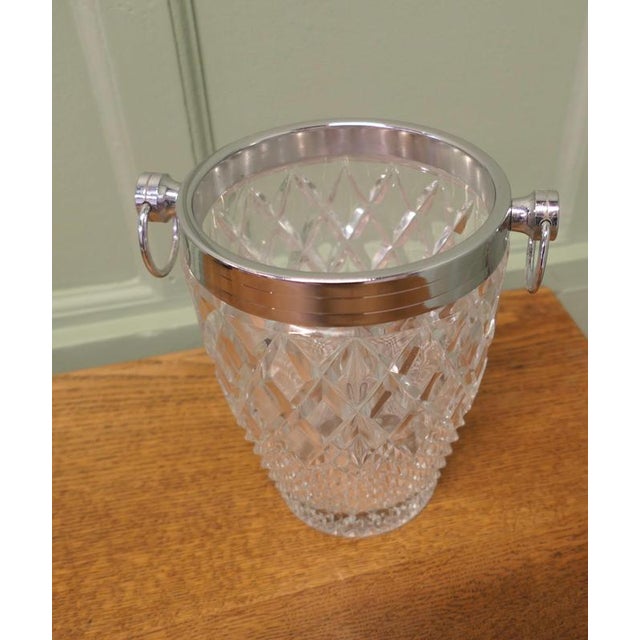 Art Deco Diamond Pattern Champagne Wine Cooler, 1930 For Sale - Image 3 of 7