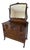 Antique American Tiger Oak Serpentine Dresser With Swing Mirror C. 1900-1915 For Sale