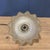 Small Pressed Glass Pendant Lamp with Brass Fixture from Holophane, 1930s For Sale - Image 16 of 17