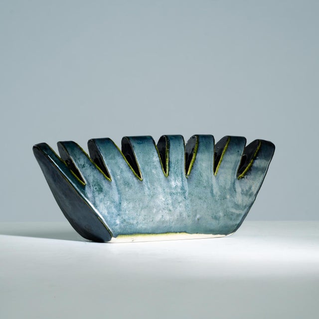 Ceramic Crown Sculptural Ceramic Vase by Kasper Mobach, Netherlands, 1990s For Sale - Image 7 of 7