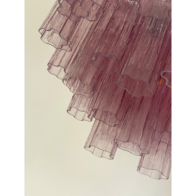 Violet-Ametista “Tronchi” Murano Glass Chandelier For Sale - Image 10 of 10