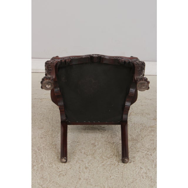 Set of 4 Maitland Smith Georgian Mahogany Armchairs For Sale - Image 17 of 17