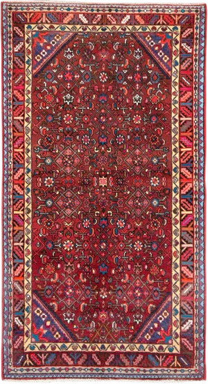 Vintage Persian Hamadan Rug – Size: 3' 4" X 6' 3"