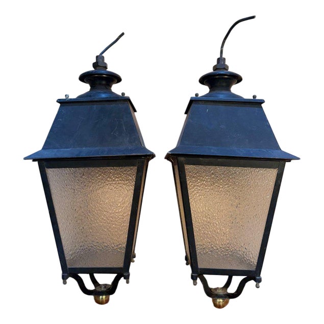 Lanterns, Set of 2 For Sale