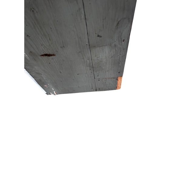 Mid 20th Century Primitive Industrial Parts Cabinet Handmade Wooden Cheese Box Drawers For Sale - Image 11 of 18
