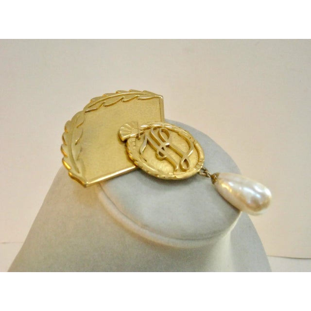 Karl Lagerfeld Signature Pin Brooch KL
