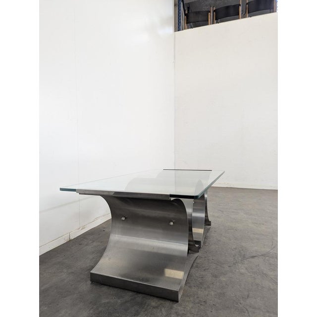 Rectangular Coffee Table by François Monnet for Kappa For Sale - Image 4 of 7