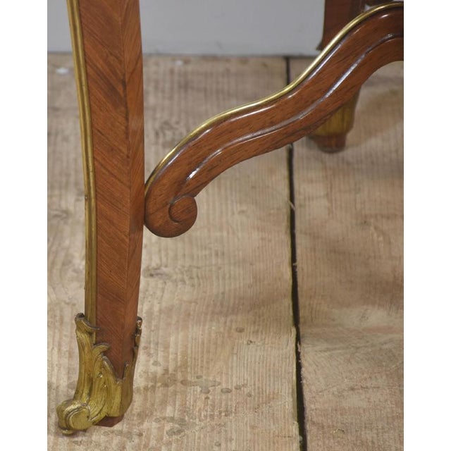 Louis XV Style Ormolu and Parquetry Circular Centre Table, 1890s For Sale - Image 9 of 16