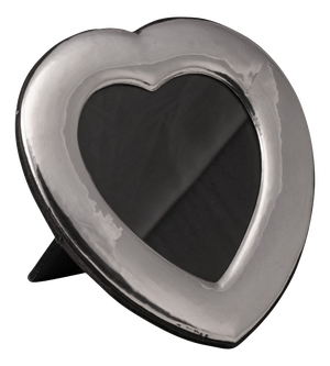 Vintage Italian Silver Heart Shaped Photograph Frame
