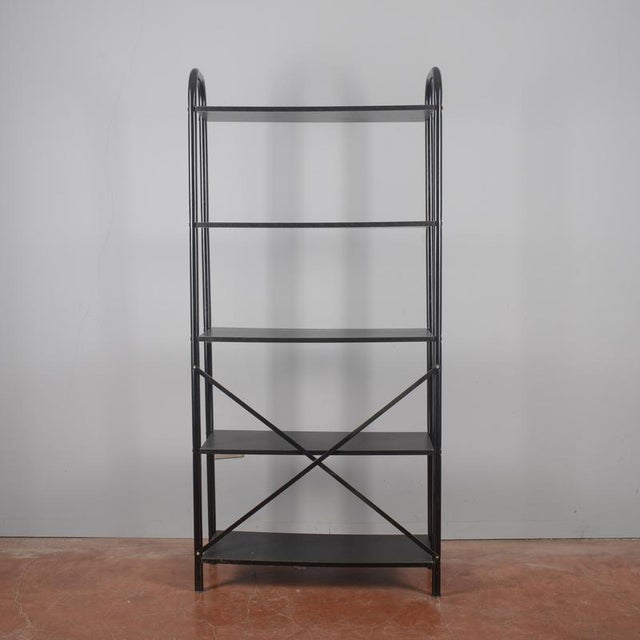 1990s Open Bookcase in Metal and Chipboard, 1990s For Sale - Image 5 of 18
