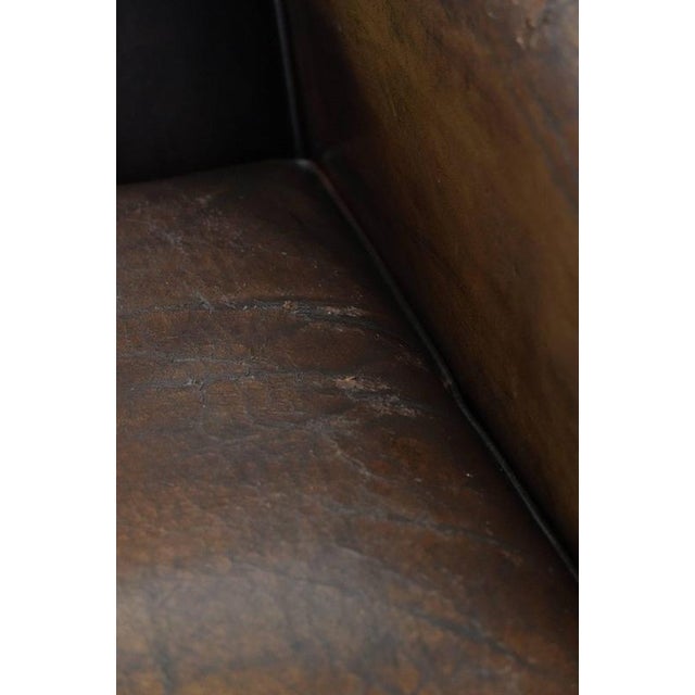 Vintage Sheepskin Leather Chairs, Set of 2 For Sale - Image 16 of 18