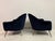 Mid-Century Italian Lounge Chairs in Navy Romo Cotton Velvet, 1960s, Set of 2 For Sale - Image 9 of 18