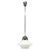 Vintage Art Deco Bauhaus Opaline Glass and Chrome Pendant Light, 1930s For Sale - Image 11 of 11