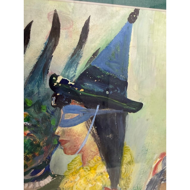 Pedro Lobos Framed Painting, Mid 20th Century For Sale - Image 10 of 12