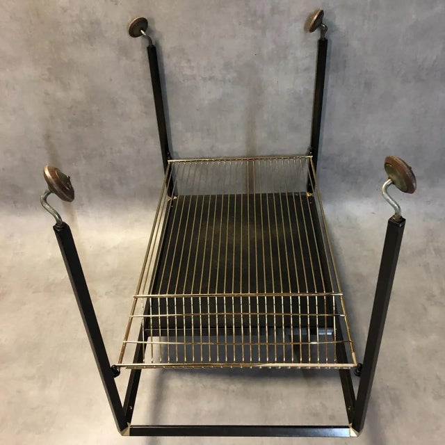Vintage Industrial Iron Trolley, 1950s For Sale - Image 14 of 16
