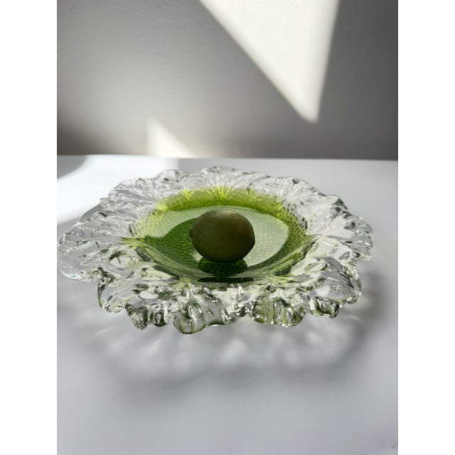 Vintage Art Glass Bowl by Pertti Santalahti for Humppila, Finland, 1970s For Sale - Image 13 of 18