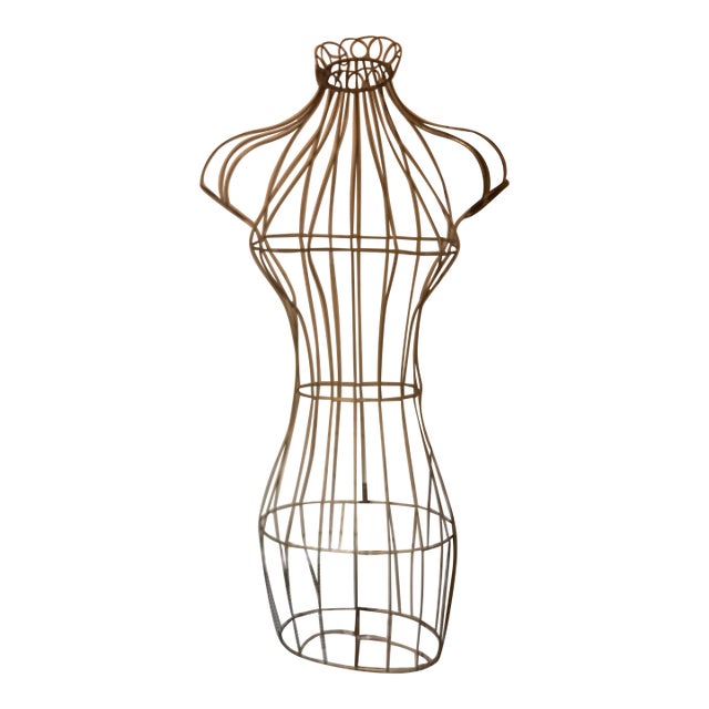 Late 19th Century Wire Dress Form For Sale