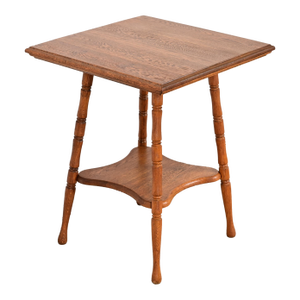 Antique Victorian Carved Oak Parlor Table or Side Table, Circa 1900