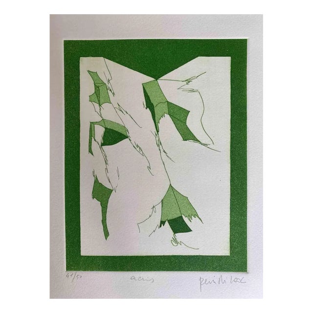 Achille Perilli, Mottetti, Original Etching, 2002 For Sale
