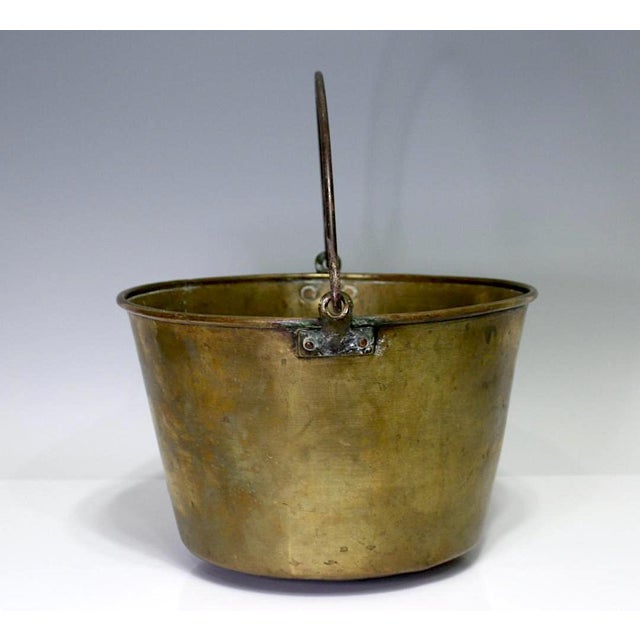 Antique Brass Bucket or Kettle Signed H. W. Hayden's Patent 1851