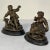 Pair 19th Century Petite Spelter Statues will make perfect Antique Bookends as well! Cast in spelter and given a patinaed...