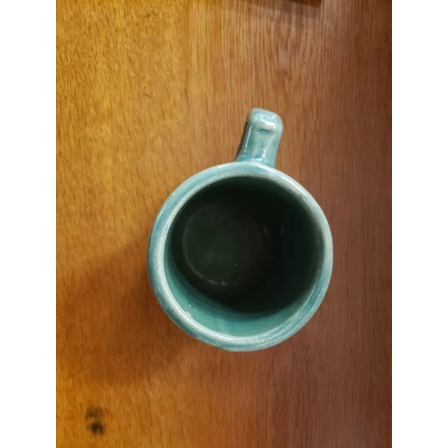1920s 1920's McCoy Green Stoneware Barrel Mug For Sale - Image 5 of 6