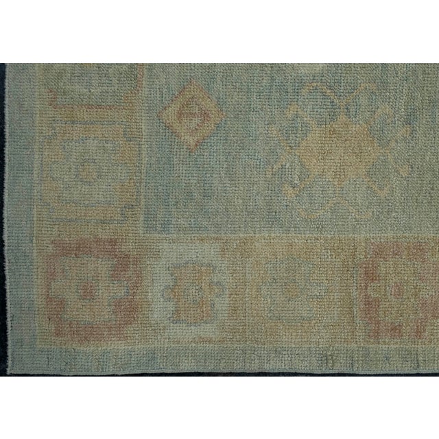 Turkish Oushak Rug 4'10" x 13'10" #18019 For Sale - Image 4 of 8