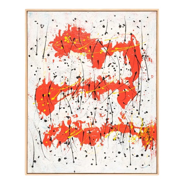 Abstract Composition I, Oil & Acrylic on Canvas For Sale