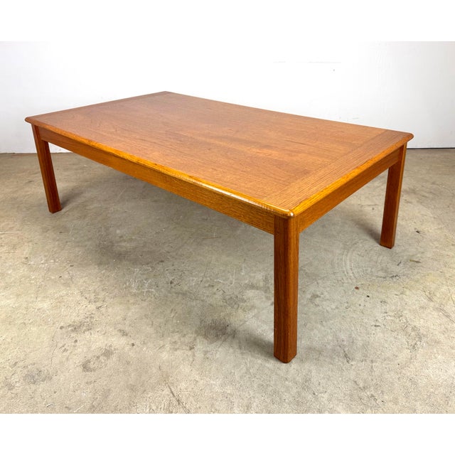 Domino 1970’s Danish Modern Teak Coffee Table by Domino Mobler For Sale - Image 4 of 10