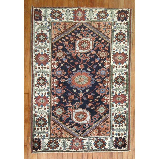 Persian Antique Persian Bakhtiari Scatter Size Rug - 3'9" x 5' For Sale - Image 3 of 7