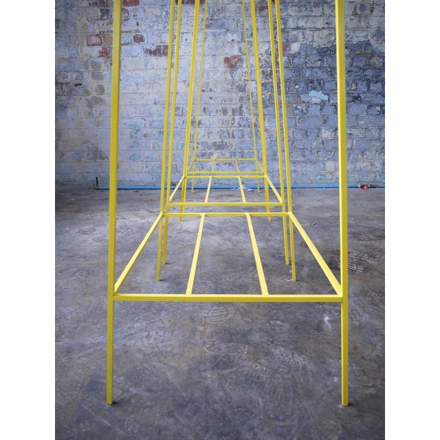 Not Yet Made - Made To Order A Clothes Rail in Yellow with a Pine Pole by &New For Sale - Image 5 of 7