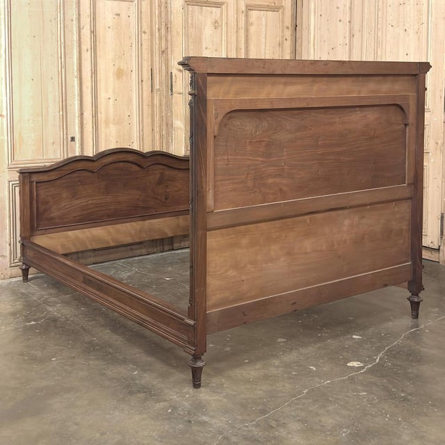 19th Century French Louis XVI Walnut Bed For Sale - Image 18 of 18