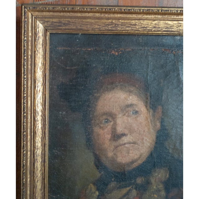 19th Century Pair of Portraits of Husband and Wife "Marital Bliss" For Sale In New York - Image 6 of 18