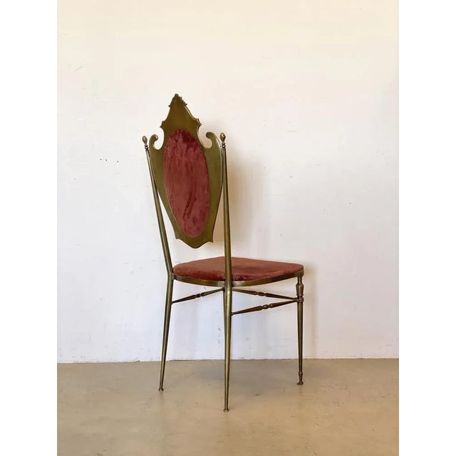 Vintage Brass Chair, 1950s For Sale - Image 4 of 13