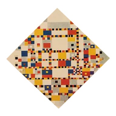 1958 After Piet Mondrian "Victory Boogie-Woogie (Unfinished)" Full-Color Print From England For Sale