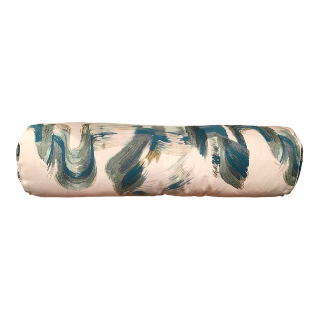 Contemporary Donghia Manhattan Muse Bolster In Turquoise Chairish
