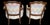 Brown Pair of Mid-Century French Louis XV Style Walnut Bergère Fauteuils With Ikat Upholstery For Sale - Image 8 of 13