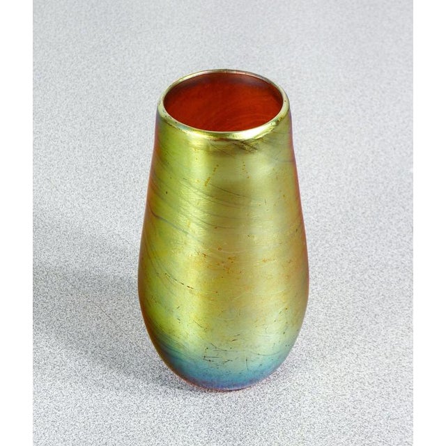 1930s Myra Series Vase in Iridescent Glass from WMF, 1930s For Sale - Image 5 of 10