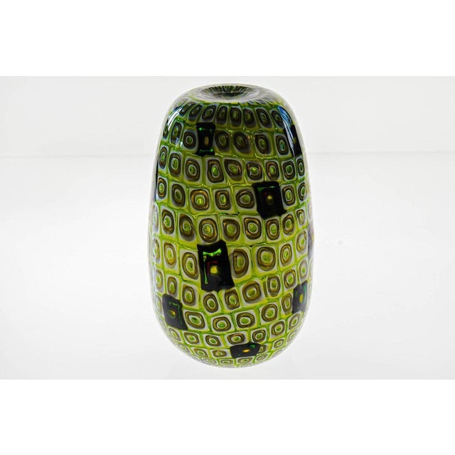 Murano Glass Vase with Murrine in the style of Murrine Romane For Sale - Image 15 of 18