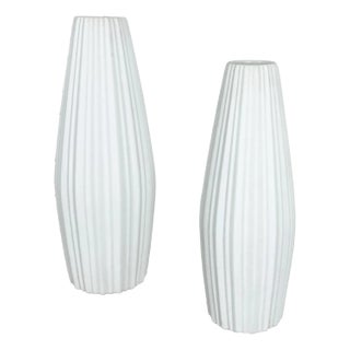 Op Art Porcelain Vase from Heinrich Selb, Germany, 1970s, Set of 2 For Sale
