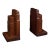 1930s Vintage English Walnut Pair of Decorative Bookends For Sale