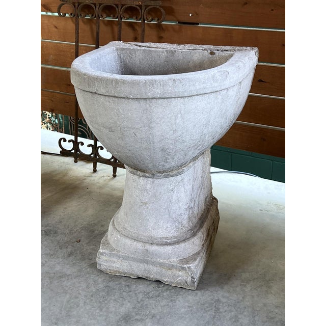 19th Century Two-Piece French Wall Fountain Basin in Burgundian Bluestone For Sale - Image 16 of 18