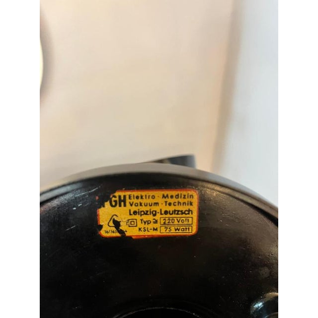 Black Bakelite Table Lamp from PGH For Sale - Image 9 of 11