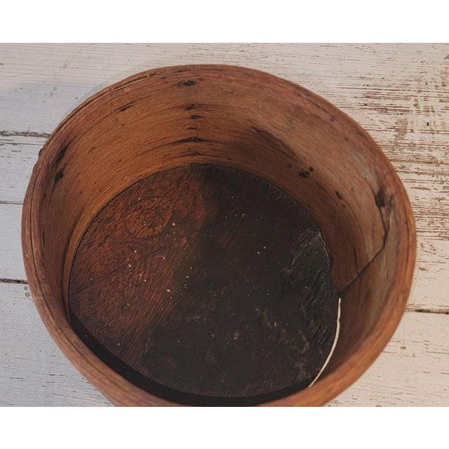 Mid 19th Century 19Thc Original White Washed Small Measure For Sale - Image 5 of 6