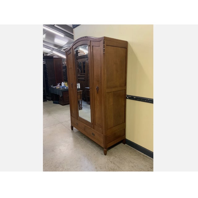 1930s Vintage Art Deco Wardrobe, 1930 For Sale - Image 5 of 12