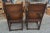 1940s Vintage Carved Pair of j.e. Ware Furniture Wainscot Wood Side / Dining Chairs Medieval / Thrones For Sale - Image 10 of 16
